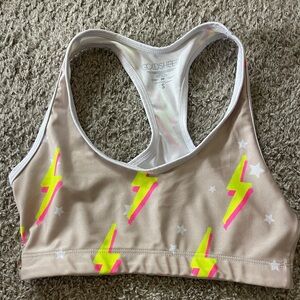 Goldsheep Neon Lightning Racerback Bra